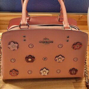 Coach daisy appliqué purse
